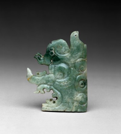 Headdress Ornament with the head of the Jester God, Late Classic, 550-800 by Mayan